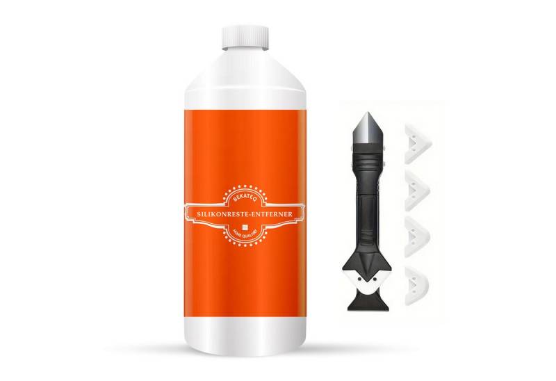 BEKATEQ LS-575 Silikonreste-Entferner Allzweckreiniger (Set beinhaltet 1x Entferner (250 ml) und 1x Fugenwerkzeug, [- Silikonentferner, Silikonfugen Reiniger Silikon Wachs Dichtstoff für Keramik, Glas, Metall) von BEKATEQ