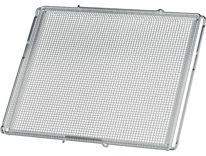 BEKO Backblech AirFry , grau (edelstahl), B/H/T: 46cm x 3cm x 38,5cm, Backbleche, passend für aktuelle Beko Multifunktionsbacköfen von BEKO