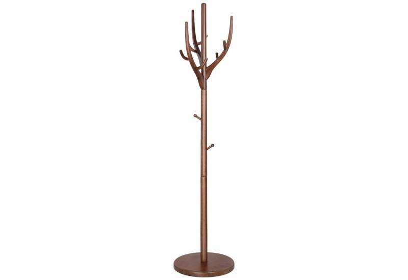 BEKRVIO Garderobenständer Einzigartiger Kleiderständer, freistehend, mit runder Basis (42 cm), Baumzweig-Design, 182 cm hoch, 12 Haken für Flur oder Eingangsbereich von BEKRVIO