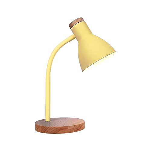 Bel Air Home - Schreibtischlampe ARGOS Serie, Holz, E-27 (GLÜHLAMPE NICHT ENTHALTEN) stilvolle Beleuchtung für dein Arbeitszimmer oder Büro (GELVE) von Bel Air Home