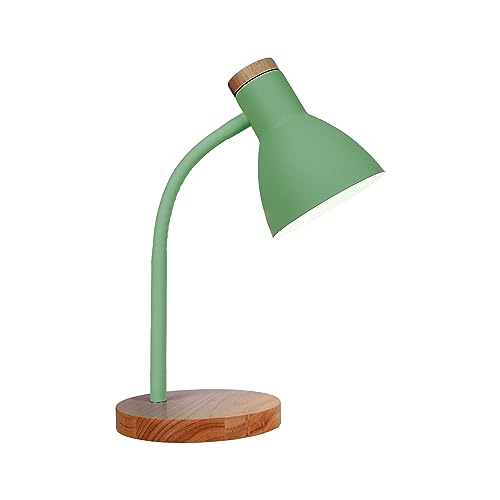 Bel Air Home - Schreibtischlampe ARGOS Serie, Holz, E-27 (GLÜHLAMPE NICHT ENTHALTEN) stilvolle Beleuchtung für dein Arbeitszimmer oder Büro (GRÜNE) von Bel Air Home