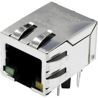 MagJack Gigabit Ethernet 8 Übertrager mit LEDs Tab down SI-61001-F Buchse, e - Bel Stewart Connectors von BEL Stewart Connectors