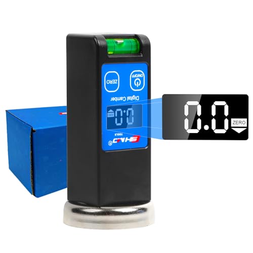 BELEY LCD Magnetisch Achsvermessung Auto - Radausrichtungswerkzeug Einstellbare Radausrichtung Magnetspurwerkzeug für Pkw-LKW-Wohnmobil-SUV-Achsvermessung (Bereich: -90° ~ +90°) von BELEY
