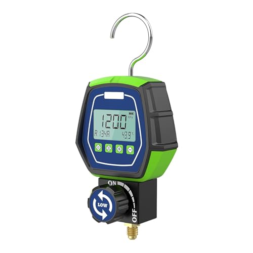 BELEY Monteurhilfe R32 Digital - Vakuumpumpe Klimaanlage und Testen R134A R410A A/C Kältetester mit eingebauten 90 Kältemitteln zum Testen und Warten von Kältemittelsystemen von BELEY
