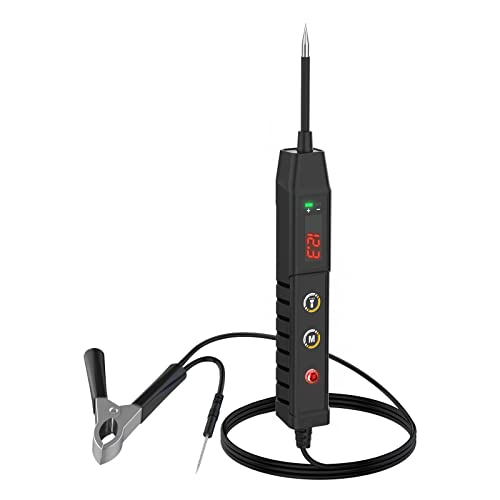 DC 9V-30V Spannungsprüfer Kfz Prüflampe Auto - BELEY Schwarz Fahrzeug Circuit Tester mit Digitalanzeige 4 Diagnosemodi für Suche nach elektrischen Problemen im Auto oder Fehlersuche im Autos von BELEY