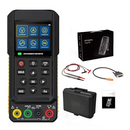 Handgerät Digital Oszilloskop Multimeter Messgeräte - BELEY 2 in 1 kfz Strommessgerät Spannungsprüfer Waveform Test Bandbreite 500KHZ mit 2.8inch Bildschirm & 12 Sprachen Handgerät Digital Oszilloskop Multimeter Messgeräte - BELEY 2 in 1 kfz Strommessgerät Spannungsprüfer Waveform Test Bandbreite 500KHZ mit 2.8inch Bildschirm & 12 Sprachen von BELEY