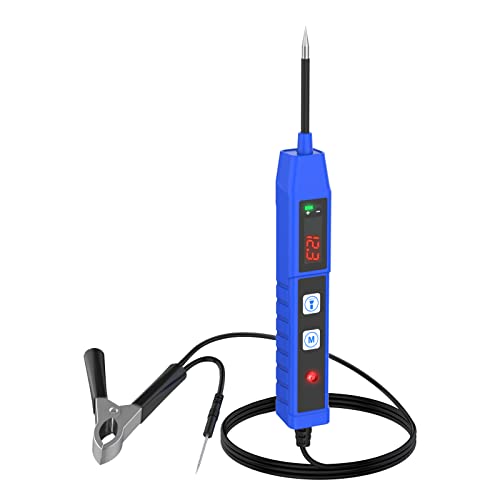 Spannungsprüfer Kfz Circuit Tester Auto - BELEY DC 9V-30V Automotive Power Circuit Probe Kit mit digital Bildschirm, kfz Prüflampe(Polaritäts/Durchgangsprüfung/Spannungsmesser/Temperaturprüfung) von BELEY