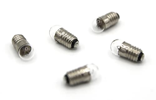 BELI-BECO 9044 Glühlampe - E 5,5 Gewinde - 4,5V 200mA - Glas 6mm Ø - 5 Stück (Klar) von BELI-BECO