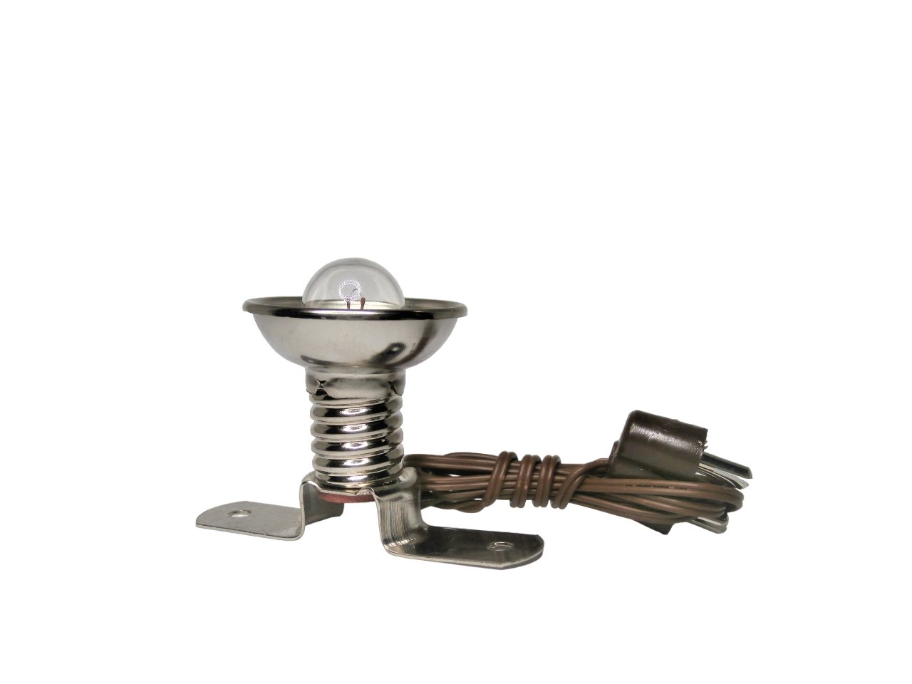 BELI-BECO Krippen-Zubehör Beli-Beco 3175 Skalenlampe mit Stegfassung (3,5 V, Sockel E10), Klar mit Reflektor Strahler von BELI-BECO