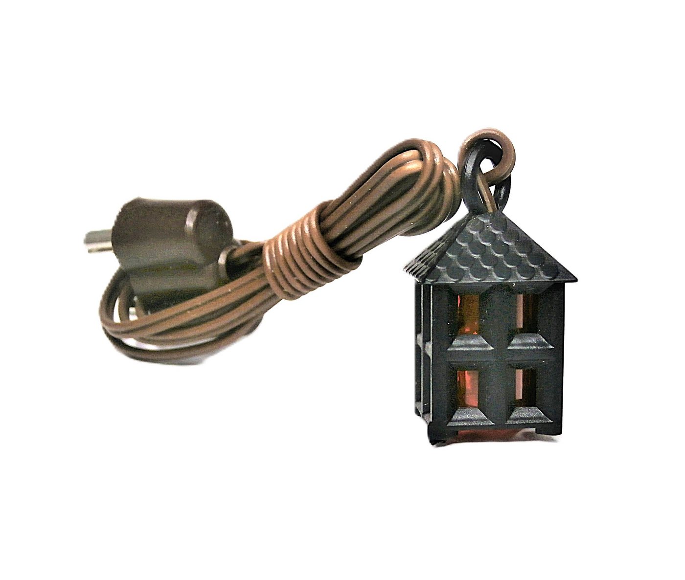 BELI-BECO Krippen-Zubehör Beli-Beco 546 Kunststoff-Laterne (schwarz) (3,5 V, Größe 1,1x1,1x1,6cm, mit unterschiedlichen Kunststoffeinsatz), für Weihnachtskrippen von BELI-BECO