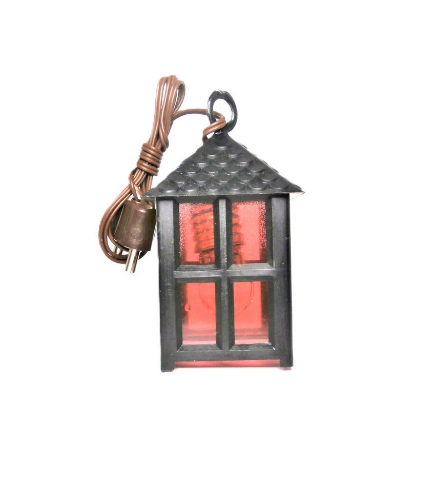 BELI-BECO Krippen-Zubehör Beli-Beco 547 Kunststoff-Laterne (schwarz) (3,5 V, Größe 2,9x2,9x4,5cm, mit unterschiedlichen Kunststoffeinsatz), für Weihnachtskrippen von BELI-BECO