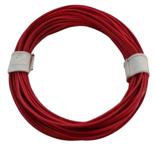 BELI-BECO L210/5 Kabel - Kupferlitze 2 x 0,08 mm² - 5 m Ring (rot) von BELI-BECO