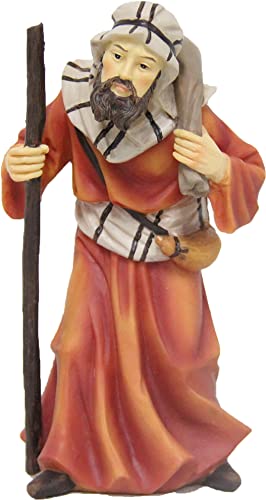 Krippenshop Kameltreiber aus Polyresin, handbemalt. Zu 11 cm Krippenfiguren,Weihnachtskrippe von BELI-BECO