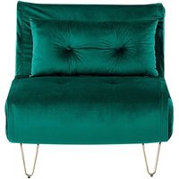 1-Sitzer Schlafsofa VESTFOLD Samtstoff Dunkelgrün 1-Sitzer Schlafsofa VESTFOLD Samtstoff Dunkelgrün von BELIANI