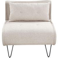 1-Sitzer Schlafsofa VESTFOLD Stoff Hellbeige 1-Sitzer Schlafsofa VESTFOLD Stoff Hellbeige von BELIANI
