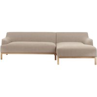 3-Sitzer Ecksofa Taupe Stoffbezug mit Chaiselounge Links Armlehnen Niedrige Rückenlehne Tiefe Sitzfläche Hohe Holzbeine Skandi Wohnzimmer 3-Sitzer Ecksofa Taupe Stoffbezug mit Chaiselounge Links Armlehnen Niedrige Rückenlehne Tiefe Sitzfläche Hohe Holzbeine Skandi Wohnzimmer von BELIANI