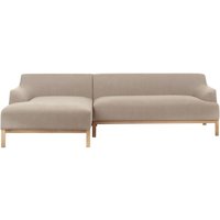 3-Sitzer Ecksofa Taupe Stoffbezug mit Chaiselounge Rechts Armlehnen Niedrige Rückenlehne Tiefe Sitzfläche Hohe Holzbeine Skandi Wohnzimmer 3-Sitzer Ecksofa Taupe Stoffbezug mit Chaiselounge Rechts Armlehnen Niedrige Rückenlehne Tiefe Sitzfläche Hohe Holzbeine Skandi Wohnzimmer von BELIANI