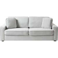 3-Sitzer Sofa Hellgrau Stoff mit Holzbeinen 2 Dekokissen Breite Armlehnen Freistehend Modern Wohnzimmer Ausstattung Sitzmöbel Couch Polstersofa 3-Sitzer Sofa Hellgrau Stoff mit Holzbeinen 2 Dekokissen Breite Armlehnen Freistehend Modern Wohnzimmer Ausstattung Sitzmöbel Couch Polstersofa von BELIANI