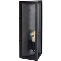 Beliani - Außenwandleuchte Schwarz Metall und Glas 40 cm IP44 Modern Außenleuchte Beleuchtung für Außen Draußen Terrasse Balkon Beliani - Außenwandleuchte Schwarz Metall und Glas 40 cm IP44 Modern Außenleuchte Beleuchtung für Außen Draußen Terrasse Balkon von BELIANI