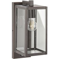 Außenwandleuchte mit Bewegungssensor Schwarz Metall und Glas 33 cm Eisen Beleuchtung für Terrasse Balkon Ausstattung Außenwandleuchte mit Bewegungssensor Schwarz Metall und Glas 33 cm Eisen Beleuchtung für Terrasse Balkon Ausstattung von BELIANI