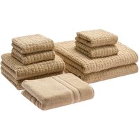 Badehandtuch Set mit Badematte 9-teilig Sandbeige Baumwolle Frottee Handtücher in verschiedenen Größen Badteppich Bad Ausstattung Accessories Badehandtuch Set mit Badematte 9-teilig Sandbeige Baumwolle Frottee Handtücher in verschiedenen Größen Badteppich Bad Ausstattung Accessories von BELIANI