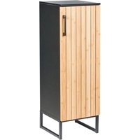 Badezimmerschrank MISCANTI Bambusholz 30 cm Hellbraun von BELIANI