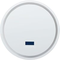 Badspiegel Silber Rund ⌀ 60 cm mit led Beleuchtung Antibeschlag Bluetooth Lautsprecher Uhr Touch Sensor Modern Lichtspiegel Wandspiegel von BELIANI