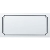 Badspiegel Silber Glas und Aluminium 120 x 60 cm Rechteckig mit LED-Beleuchtung Touch-Sensor Antibeschlag Modern Badezimmer Möbel Ausstattung - Silber von BELIANI