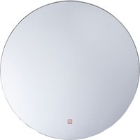Wandspiegel Silber Glas 60 cm mit LED Beleuchtung Rund Antibeschlagsystem Touch Sensor Modern - Silber von BELIANI