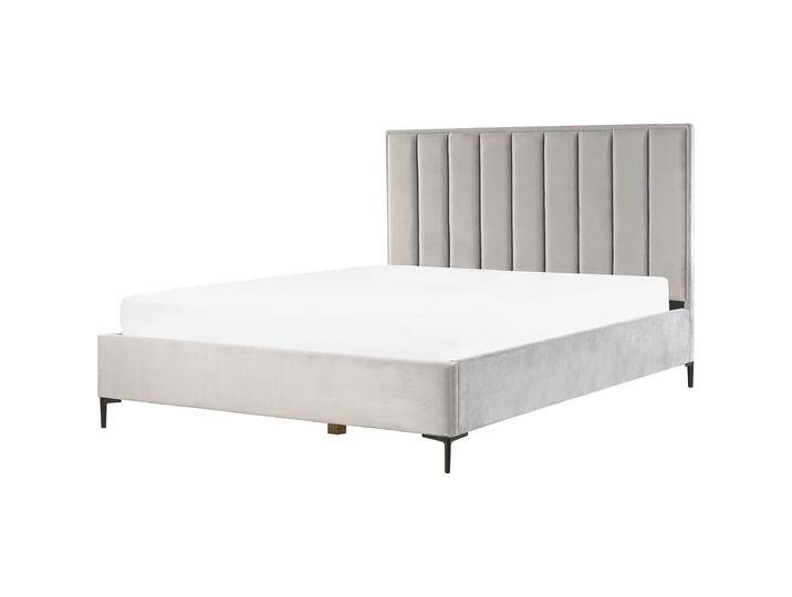 Beliani, Bett, Schlafzimmer komplett Set 3-teilig grau 180 x 200 cm SEZANNE (180 x 200 cm) von BELIANI
