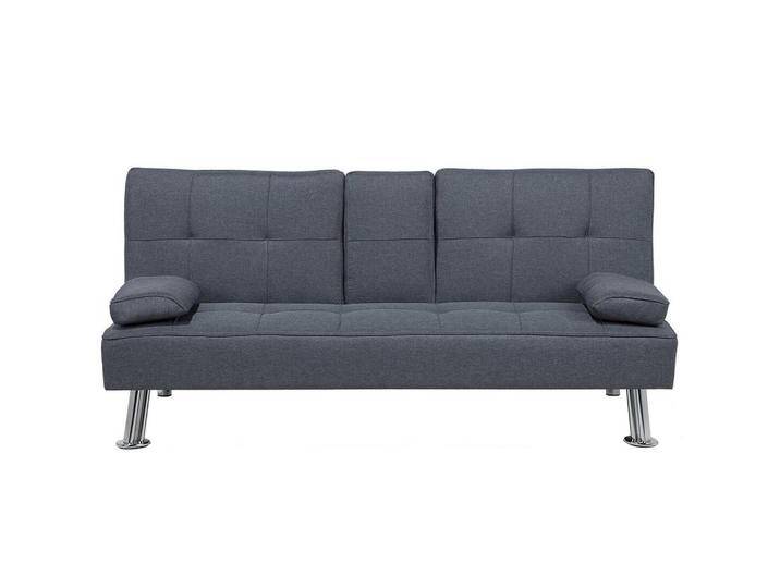 Beliani 3-SITZER-SCHLAFSOFA, Dunkelgrau, 168x77x81 cm, Wohnzimmer, Sofas & Couches, Schlafsofas Beliani 3-SITZER-SCHLAFSOFA, Dunkelgrau, 168x77x81 cm, Wohnzimmer, Sofas & Couches, Schlafsofas von BELIANI