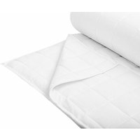 Beliani - Bettdecke Weiß Polyester/Baumwolle 155 x 220 cm Doppeldecke Monochromatisch Warm Ganzjährig Schlafzimmer - Weiß von BELIANI