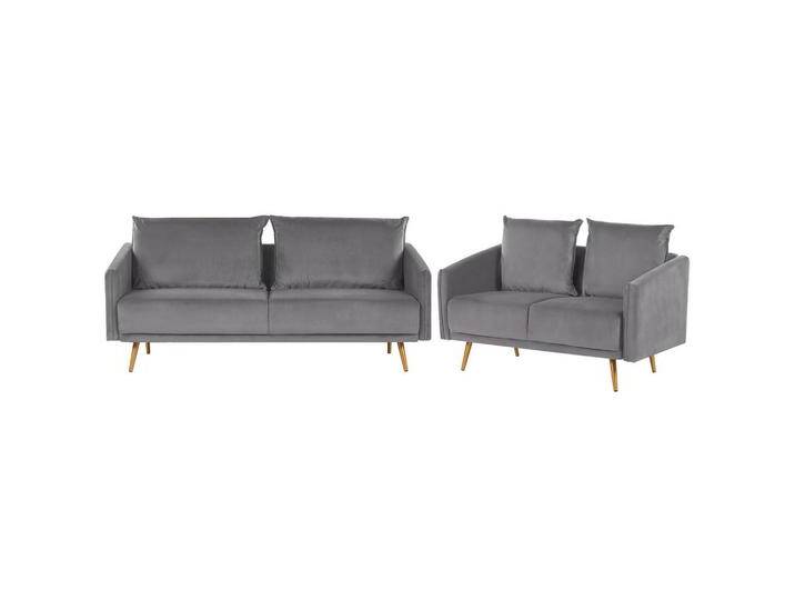 Beliani 5-SITZER, Grau, 185x83x78 cm, Wohnzimmer, Sofas & Couches, Sitzgarnituren von BELIANI