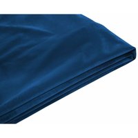 Beliani - Abziehbarer Bezug Dunkelblau für Bett fitou 160 x 200 cm Samtstoff Elegant - Blau von BELIANI