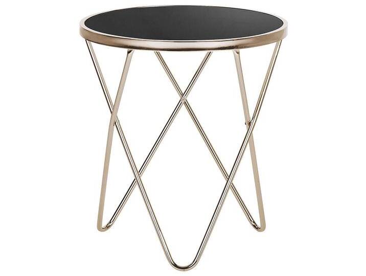 Beliani BEISTELLTISCH, Schwarz, Gold, Glas, Rund, 50x55x50 cm, Wohnzimmer, Wohnzimmertische, Beistelltische Beliani BEISTELLTISCH, Schwarz, Gold, Glas, Rund, 50x55x50 cm, Wohnzimmer, Wohnzimmertische, Beistelltische von BELIANI