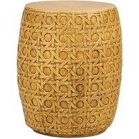 Beliani - Beistelltisch Natürlich Leichtbeton und Glasfaser Rund ⌀ 32 cm in Rattan-Optik Modern Boho Outdoor Couchtisch Wohnzimmer Ausstattung Möbel Beliani - Beistelltisch Natürlich Leichtbeton und Glasfaser Rund ⌀ 32 cm in Rattan-Optik Modern Boho Outdoor Couchtisch Wohnzimmer Ausstattung Möbel von BELIANI