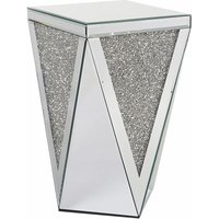 Beistelltisch Silber Spiegelglas Nachttisch Glam Design Wohnzimmer Schlafzimmer - Silber von BELIANI