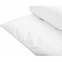 Bettdecke Weiß Japara Baumwolle mit weicher Mikrofaser Füllung 220 x 240 cm extra warm Steppdecke Steppbett Paspel Schlafzimmer - Weiß von BELIANI