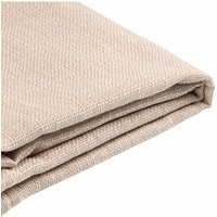 Beliani - Bettrahmenbezug Beige Stoff Leinenoptik 140 x 200 cm Stoffbezug für Doppelbett Modernes Design Schlafzimmer Kinderzimmer Ausstattung Beliani - Bettrahmenbezug Beige Stoff Leinenoptik 140 x 200 cm Stoffbezug für Doppelbett Modernes Design Schlafzimmer Kinderzimmer Ausstattung von BELIANI