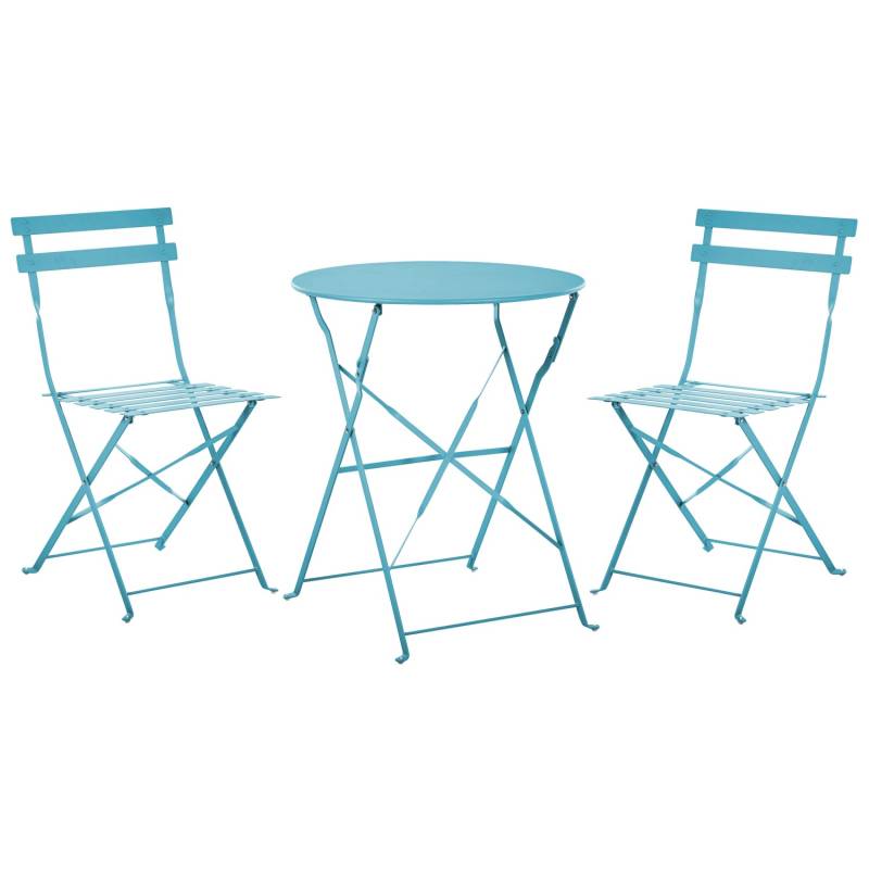 Beliani Bistro Set FIORI Seeblau von BELIANI