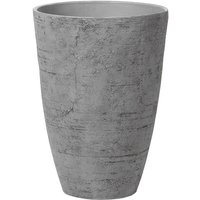 Beliani - Blumentopf Grau 43 x 43 x 60 cm Steingemisch mit schlanker Form Rund Modernes Design Beliani - Blumentopf Grau 43 x 43 x 60 cm Steingemisch mit schlanker Form Rund Modernes Design von BELIANI