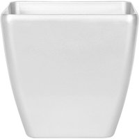 Beliani - Blumentopf Silber 42 x 42 x 41 cm aus Faser-Mischung mit glänzendem Finish Modernes Design von BELIANI