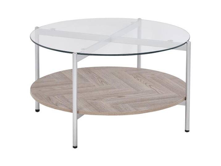 Beliani COUCHTISCH, Silber, Hellbraun, Glas, Rund, 80x45x80 cm, Wohnzimmer, Wohnzimmertische, Couchtische Beliani COUCHTISCH, Silber, Hellbraun, Glas, Rund, 80x45x80 cm, Wohnzimmer, Wohnzimmertische, Couchtische von BELIANI