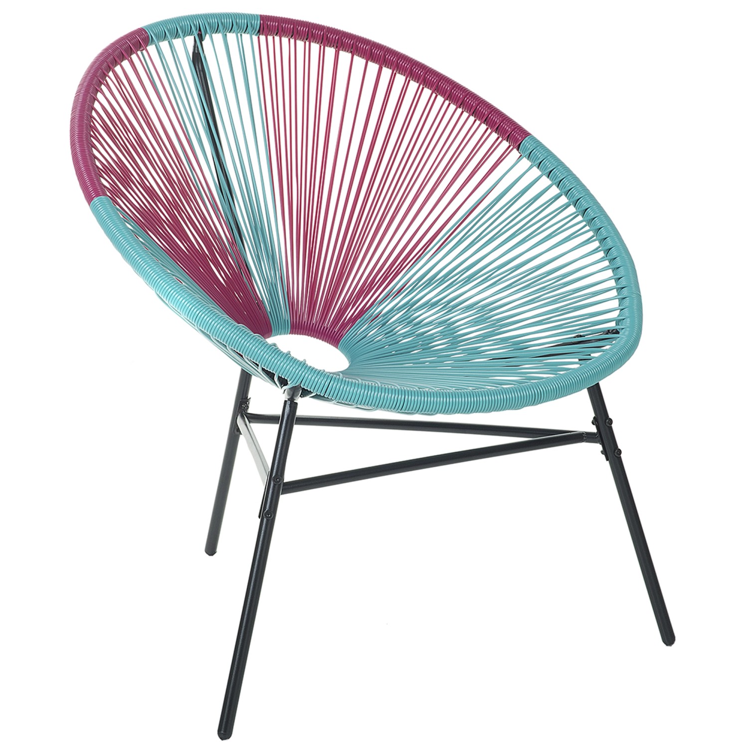 Beliani Cocktailsessel Bunt Schwarz Blau Rosa 76x76x85 Beliani Cocktailsessel Bunt Schwarz Blau Rosa 76x76x85 von BELIANI