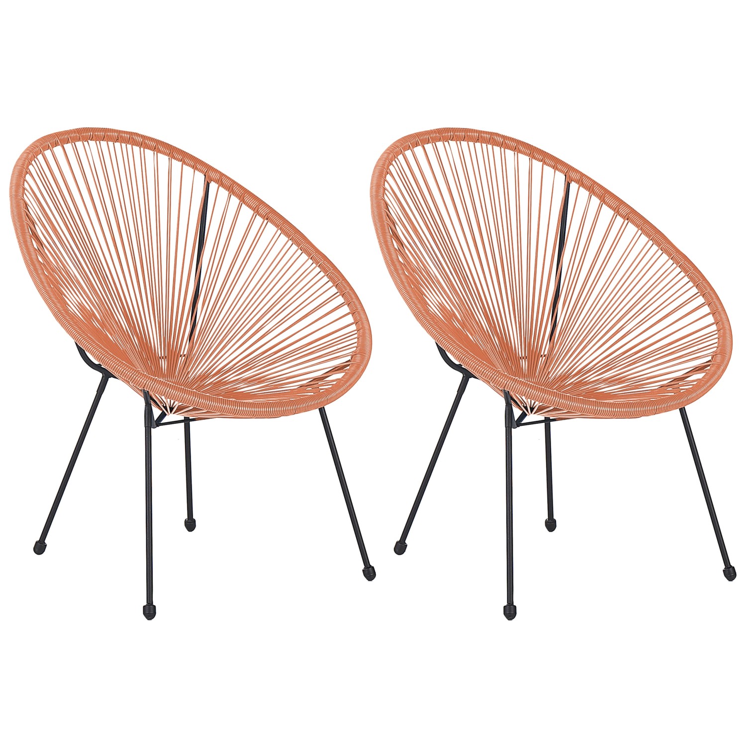 Beliani Cocktailsessel Orange Schwarz 90x70x87 Beliani Cocktailsessel Orange Schwarz 90x70x87 von BELIANI