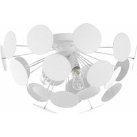 Beliani - Deckenlampe Weiß 3-flammig Schirm aus dekorativen Metallplatten matte Oberfläche Wohn-, Schlaf- oder Esszimmer halbkreisförmig Moderner Stil Beliani - Deckenlampe Weiß 3-flammig Schirm aus dekorativen Metallplatten matte Oberfläche Wohn-, Schlaf- oder Esszimmer halbkreisförmig Moderner Stil von BELIANI