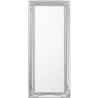 Wandspiegel Silber 51 x 141 cm Kunststoff glänzende Rahmen Rechteckig Elegant Modern - Silber von BELIANI