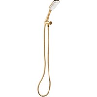 Beliani - Duschkopf mit Brauseschlauch Gold abs Edelstahl 1 Strahlart Modern Klassisch Handbrause Set für Badezimmer Dusche von BELIANI
