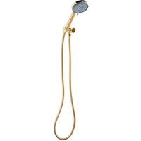Beliani - Duschkopf mit Brauseschlauch Gold abs Edelstahl 3 Strahlarten Modern Klassisch Handbrause Set für Badezimmer Dusche von BELIANI