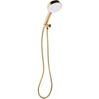 Beliani - Duschkopf mit Brauseschlauch Gold abs Edelstahl 4 Strahlarten Modern Klassisch Handbrause Set für Badezimmer Dusche von BELIANI
